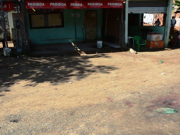 Local onde pai e filho foram mortos. Foto: Foto: Mauro Akin Nassor/Correio-BA.
