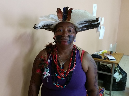 Cacique Dejanira Jovelina Diniz, da tribo Atikun Bahia. Foto: Reprodução/Blog do Geraldo José