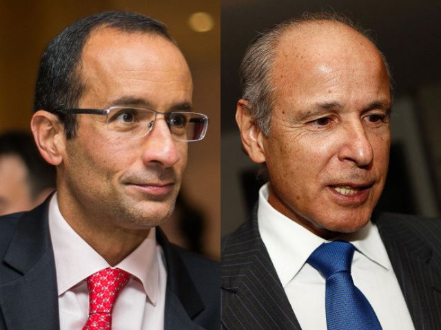 Marcelo Odebrecht, presidente da Odebrecht e Otávio Marques de Azevedo, presidente da Andrade Gutierrez. Foto: Reprodução/Blog do José Tomaz