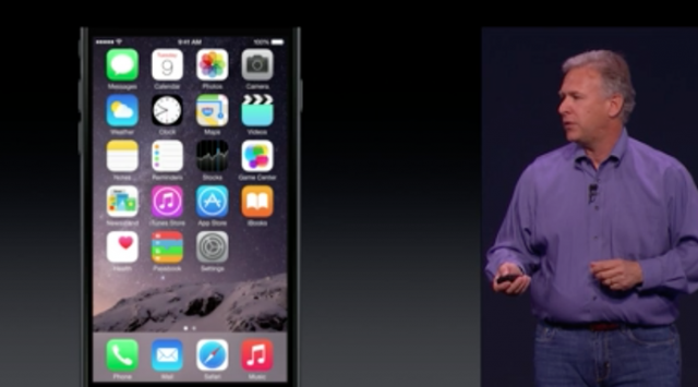 Na foto, lançamento do iPhone 6 realizado em 9 de setembro de 2014. Foto: Divulgação/Apple.