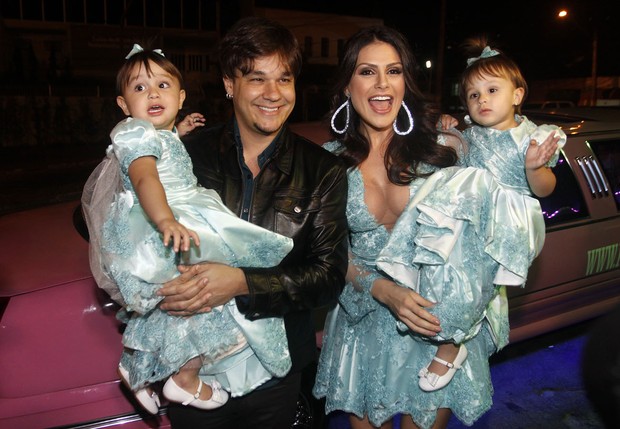 Aniversário de Maya e Kiara, filhas de Leandro e Natália Guimarães (Foto: Celso Tavares / Ego)