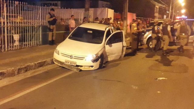 Polícia Militar isolou a região.