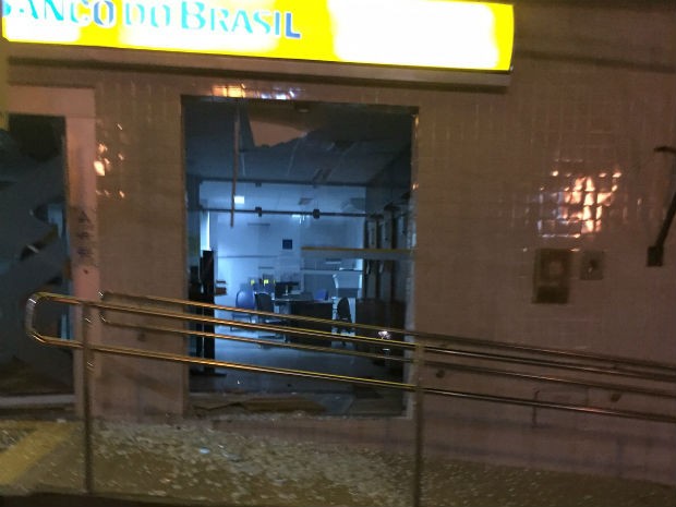 Segunda vez que agência é explodida em pouco mais de um ano.