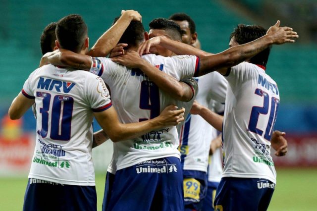 Bahia venceu Bragantino por 3 a 2 na Arena Fonte Nova. Foto: Divulgação/ECB/Felipe Oliveira