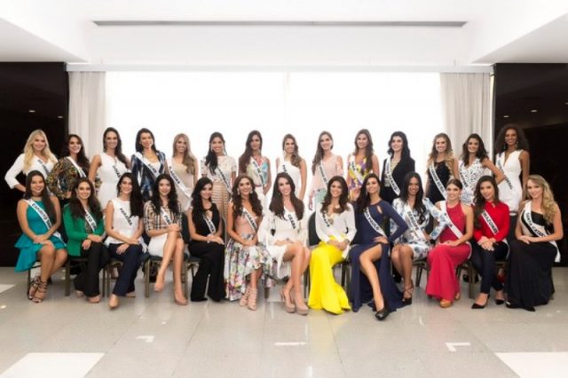 Candidatas ao Miss Brasil 2015 (Foto: Lucas Ismael / Band)