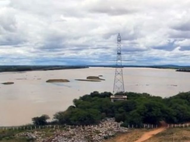 A Barragem de Sobradinho está na cota 381, com volume total disponível de 6,052 bilhões de metros cúbicos de água, o equivalente a 17,74 % da sua capacidade total (Foto Ilustração / Bacia do São Francisco)