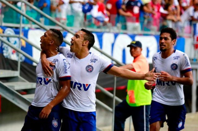 Bahia vence o Paysandu por 3 a 0.  (Foto: Felipe Oliveira/EC Bahia)