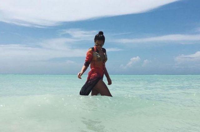 . Bruna está no país para posar para um ensaio de moda para uma revista feminina. (Foto: Reprodução / Instagram)