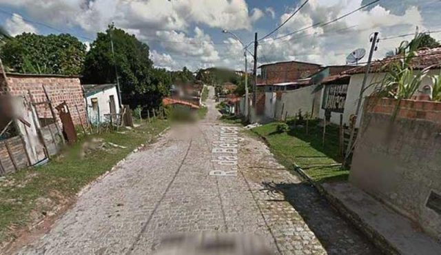 Rua onde ocorreu o crime na madrugada desta sexta-feira (15). Foto: Reprodução/Google Street View.