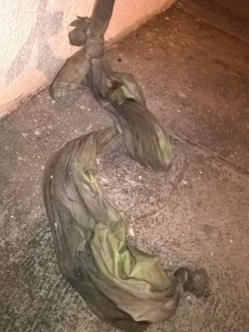 Presos usaram cordas feitas com lençóis para fugir. Foto: Divulgação/Polícia Civil.