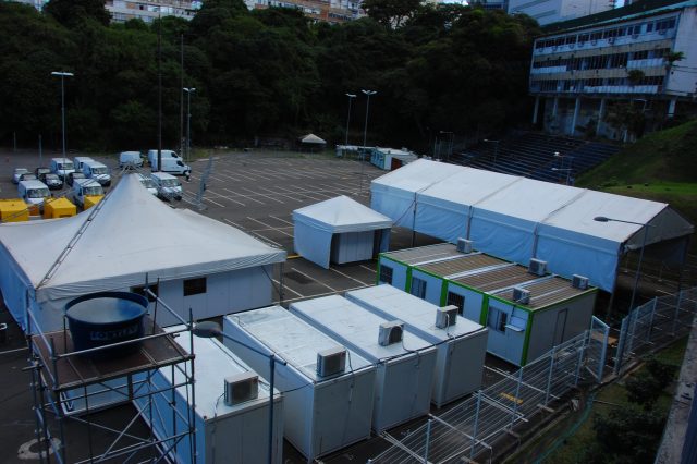 Estruturas complementares da Arena Fonte Nova (Foto: Divulgação)