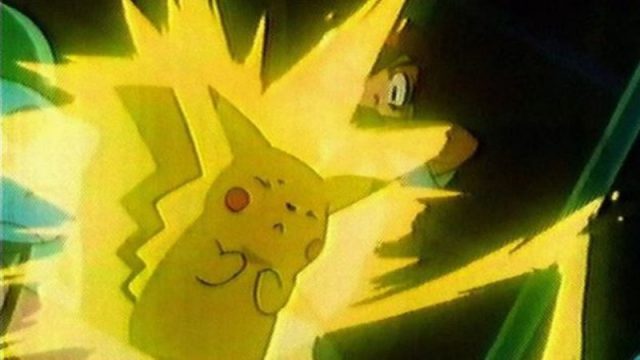 O Pikachu era assim quando apareceu na TV pela primeira vez, em 1997 (Imagem: Reprodução/BBC Mundo)