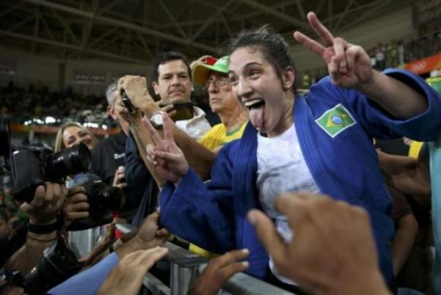 Mayra Aguiar ganhou sua segunda medalha de bronze em Olimpíadas (Foto: Reuters/Toru Hanai/Direitos Reservados)