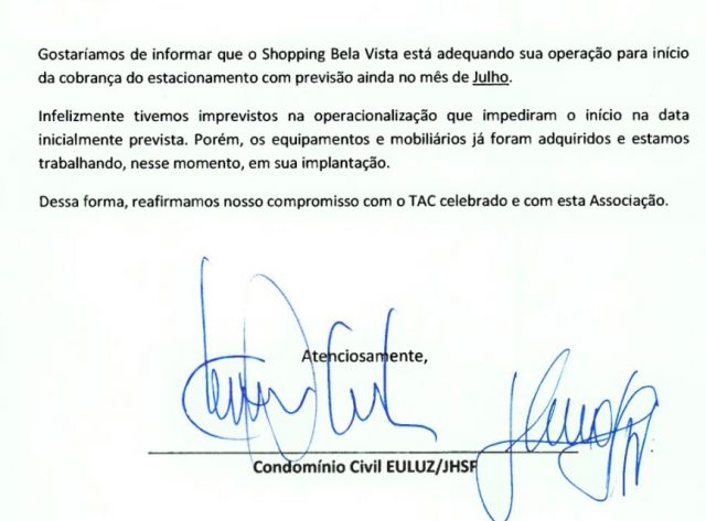 Circular do condomínio Foto enviada por leitor pelo WhatsApp