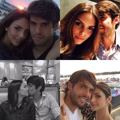 Kaká homenageou sua esposa, Carol Celico: "Feliz Dia dos Namorados! Especialmente pra você, minha eterna namorada". (Foto: Reprodução / Instagram)