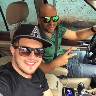 Ronaldo Miranda e Vitor Leonardo: motorista e empresário que estavam com Cristiano no acidente (Foto: Reprodução/ Instagram)