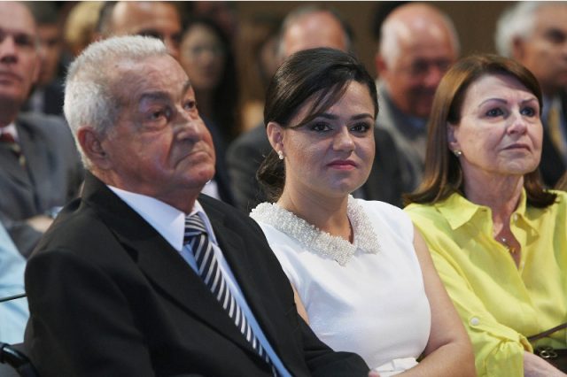 Clóvis dos Santos e Aline Peixoto, primeira-dama do Estado. Foto: Carol Garcia/GOVBA.