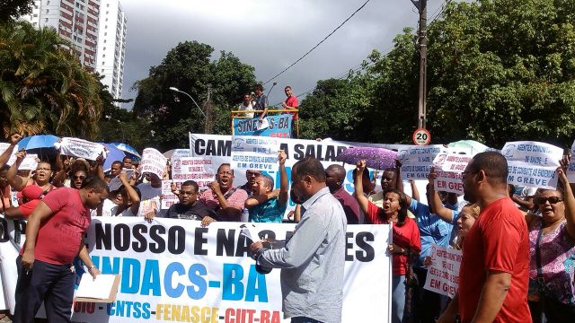 Grevistas em Assembleia no início do mês de julho Foto: Reprodução/ Blog Ivando Agente de Saúde 