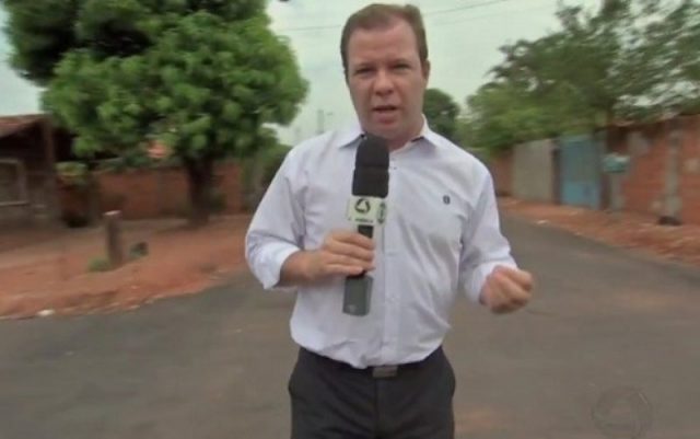 O jornalista Alex Barbosa é da afiliada da Globo no Mato Grosso (Foto: Divulgação)