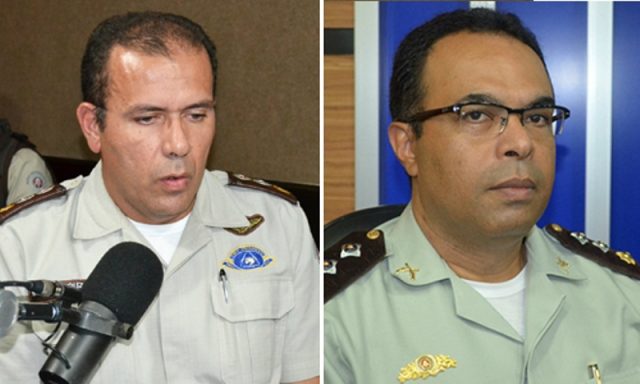 Major Souza Junior e Major Selmo Luis (Foto: Reprodução) 