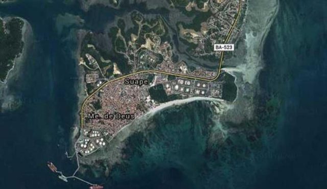 Distrito Naval verificou que a embarcação naufragada não era inscrita na Capitania dos Portos. Imagem: Reprodução/Google Maps.