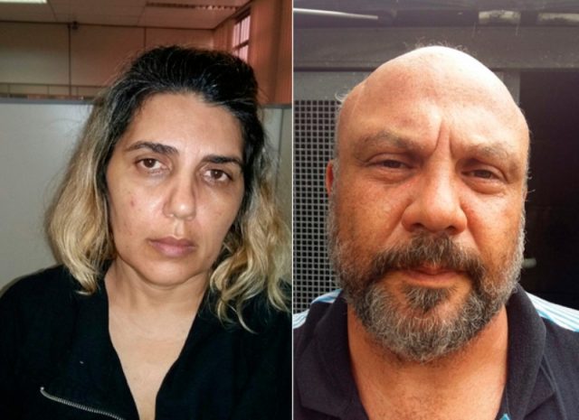 Márcia e Roberto foram presos em flagrante, com comparsa. Foto: Divulgação/Polícia Civil.