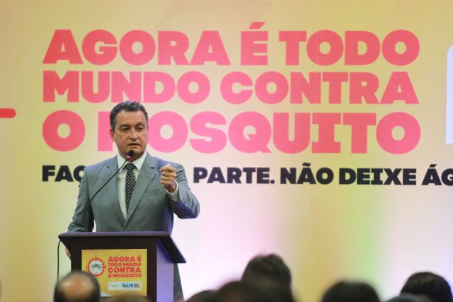 Governador Rui Costa conclamou o empresariado a entrar na luta contra o Aedes aegypti. Foto: Carol Garcia/GOVBA