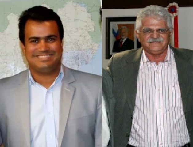 Claudir Terence de Oliveira, atual prefeito de Ibotirama, e Wilson de Oliveira Leite, ex-gestor municipal. Foto: Reprodução