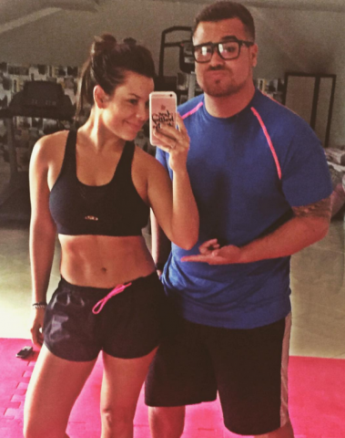 Fernanda Souza e o personal trainer Bruno d'Orleans. Foto: Reprodução/Instagram.