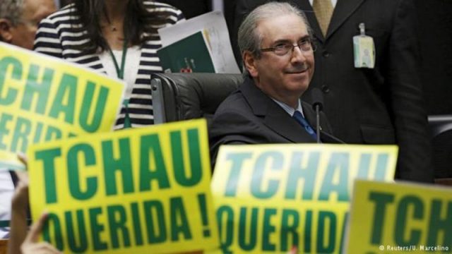 Réu por corrupção passiva e lavagem de dinheiro, o deputado Eduardo Cunha tentar salvar seu mandato. (Foto: Reprodução/Deutsche Welle)