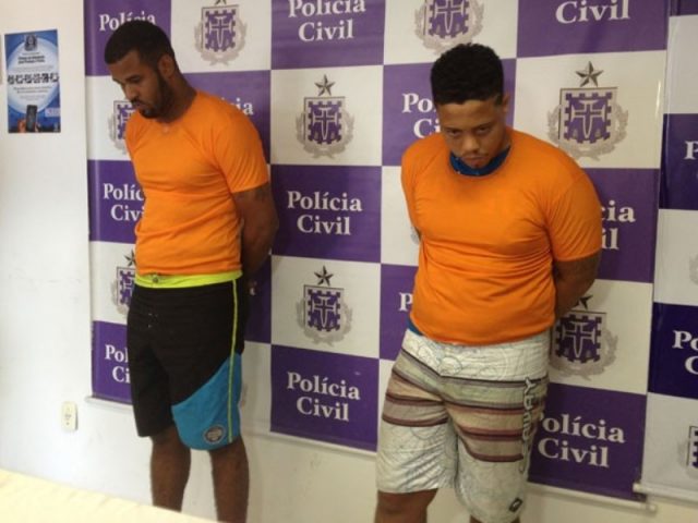 Robson Belmonte e Fábio Andrade foram presos no domingo (17). (Foto: Henrique Mendes / G1)
