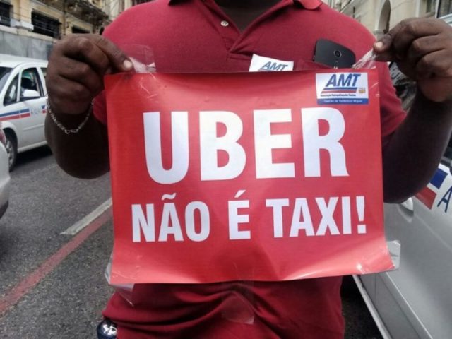 Uber, taxistas, Salvador, prefeitura de Salvador, transporte clandestino, 