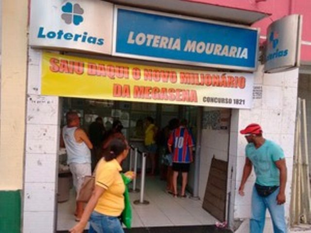 Aposta de ganhador da Bahia foi feita em lotérica do bairro de Nazaré, em Salvador. Foto: Alan Tiago Alves/G1.