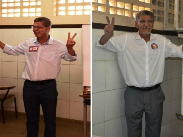 José Raimundo e Herzem Gusmão votam em 2º turno. Foto: Arte/G1.
