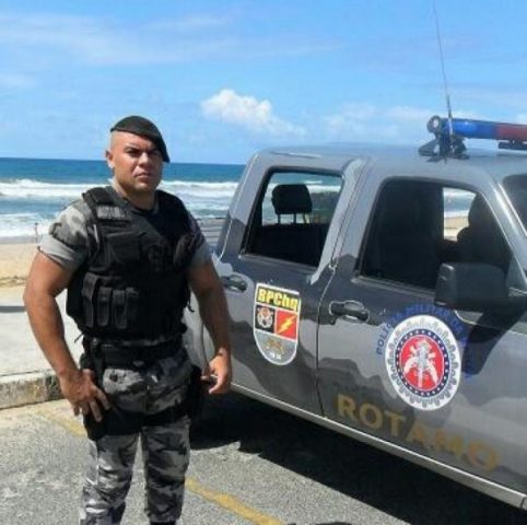 Soldado Márcio Pereira Santos tentou evitar um assalto. Foto: lfnews.com.br.