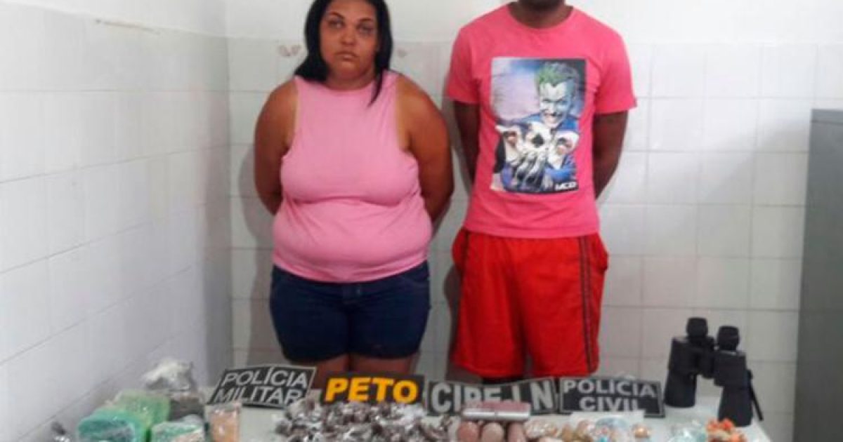 Tiago e a esposa foram detidos em flagrante (Foto: Divulgação/Polícia Civil)