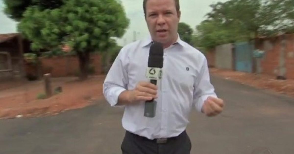 O jornalista Alex Barbosa é da afiliada da Globo no Mato Grosso (Foto: Divulgação)
