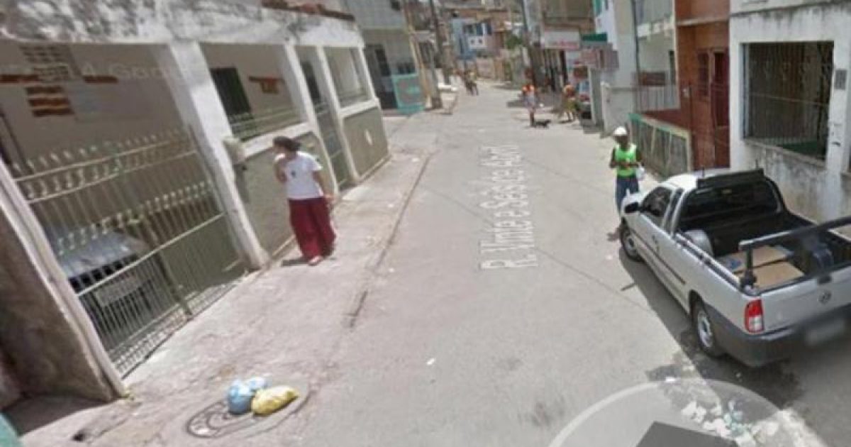 Troca de tiros ocorreu na rua 26 de Abril, no bairro de Santa Cruz. Imagem: Reprodução/Google Maps.