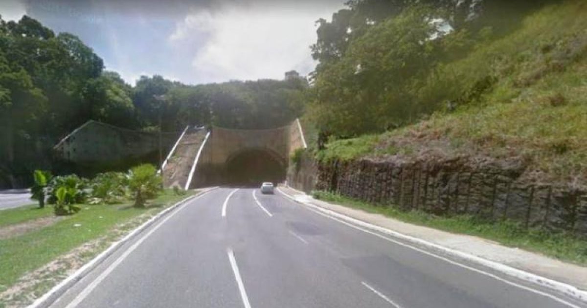 Caso aconteceu próximo ao túnel do bairro São Gonçalo do Retiro. Imagem: Reprodução/Google Maps.