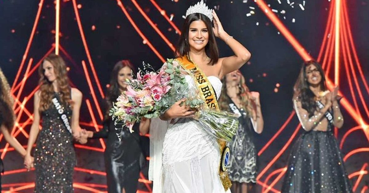 A jornalista e apresentadora Júlia Horta, de 24 anos, que representou Minas Gerais, foi escolhida a Miss Brasil 2019 — Foto: Reprodução / Facebook / Miss Brasil BE Emotion