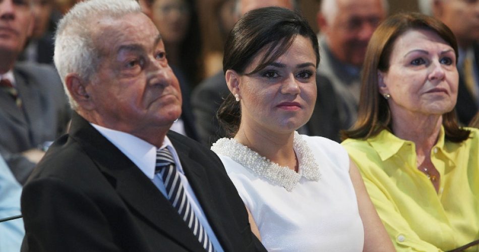 Clóvis dos Santos e Aline Peixoto, primeira-dama do Estado. Foto: Carol Garcia/GOVBA.