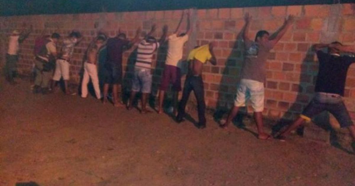 Todos os presos foram encaminhados à Delegacia Territorial. Foto: Divulgação/SSP-BA.
