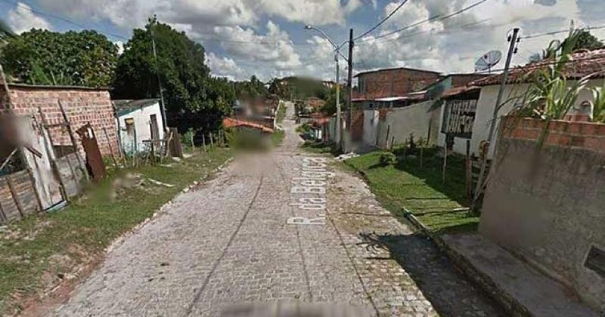 Rua onde ocorreu o crime na madrugada desta sexta-feira (15). Foto: Reprodução/Google Street View.