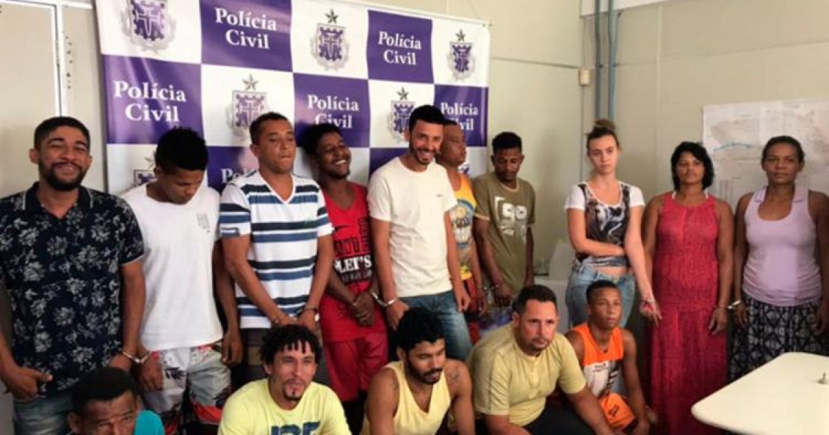 Criminosos foram localizados e detidos em lugares diferentes. Foto: Divulgação/SSP-BA.