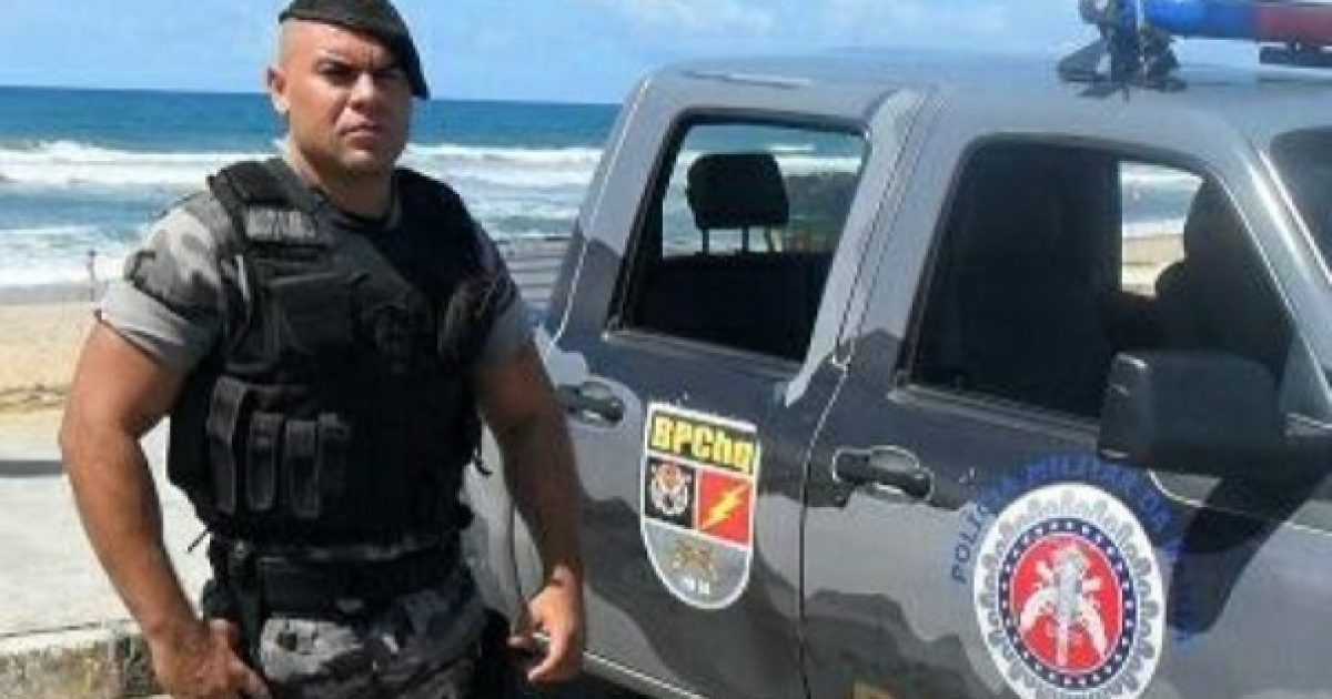 Soldado Márcio Pereira Santos tentou evitar um assalto. Foto: lfnews.com.br.