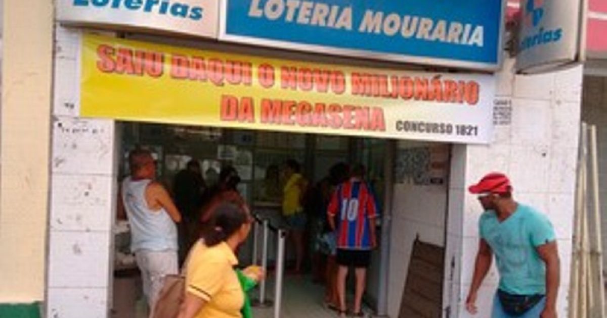 Aposta de ganhador da Bahia foi feita em lotérica do
bairro de Nazaré, em Salvador. Foto: Alan Tiago
Alves/G1.