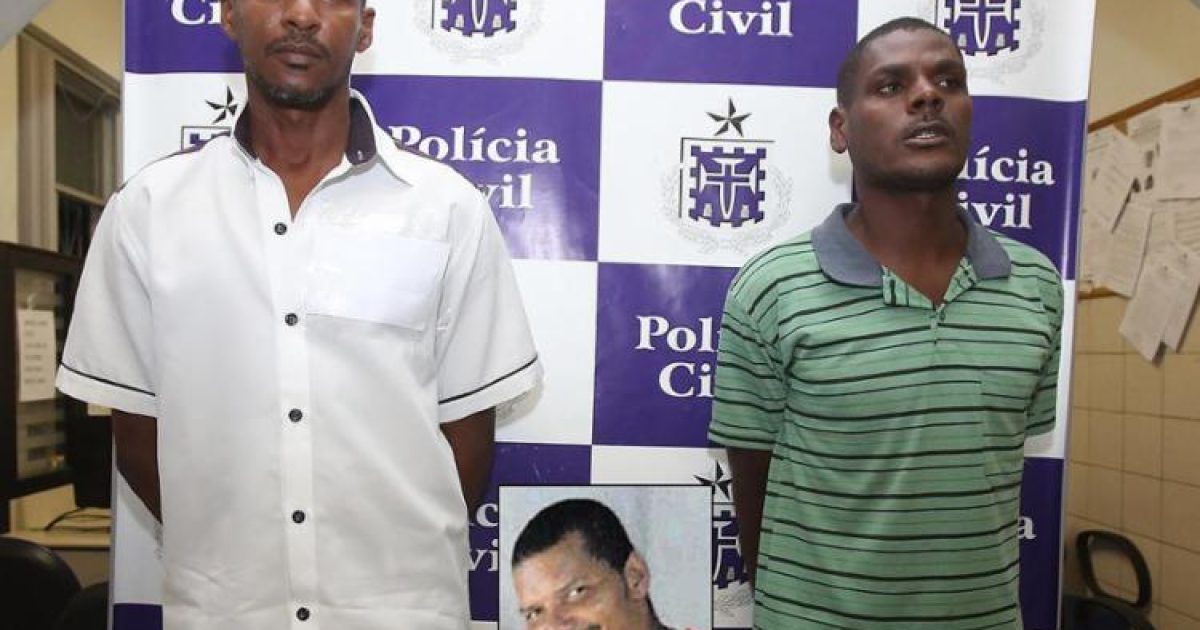 Laganha e Tônico disseram que o responsável pelo crime foi Mazinho (detalhe), já preso. Foto: Joá Souza.