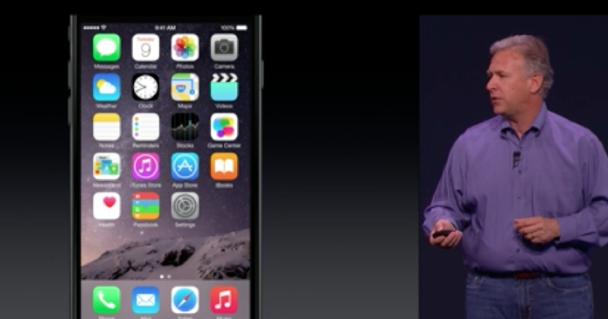 Na foto, lançamento do iPhone 6 realizado em 9 de setembro de 2014. Foto: Divulgação/Apple.