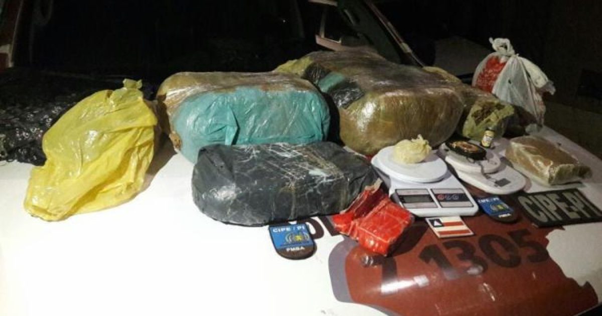 Material foi encontrado dentro da casa com os suspeitos. Foto: Divulgação/SSP.