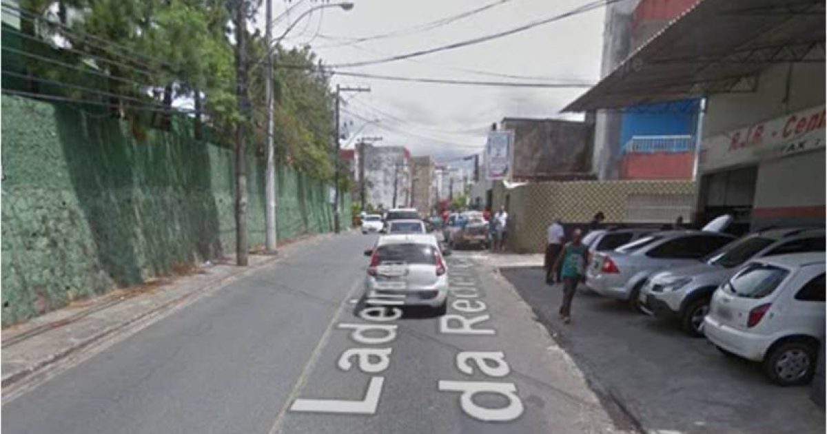 Crime ocorreu próximo à Ladeira Cruz da Redenção. Imagem: Google Maps.